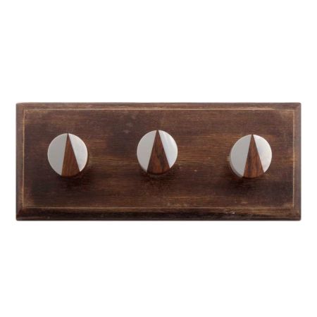 Mixed Round Flat Wooden Hooks
